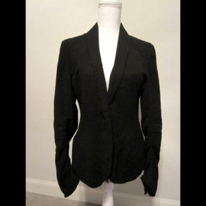 LANVIN 2008 BLACK WOOL JACKET SIZE MEDIUM